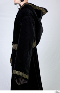  Photos Medieval Monk in Black suit 1 15th century Medieval Clothing Monk black habit upper body 0003.jpg